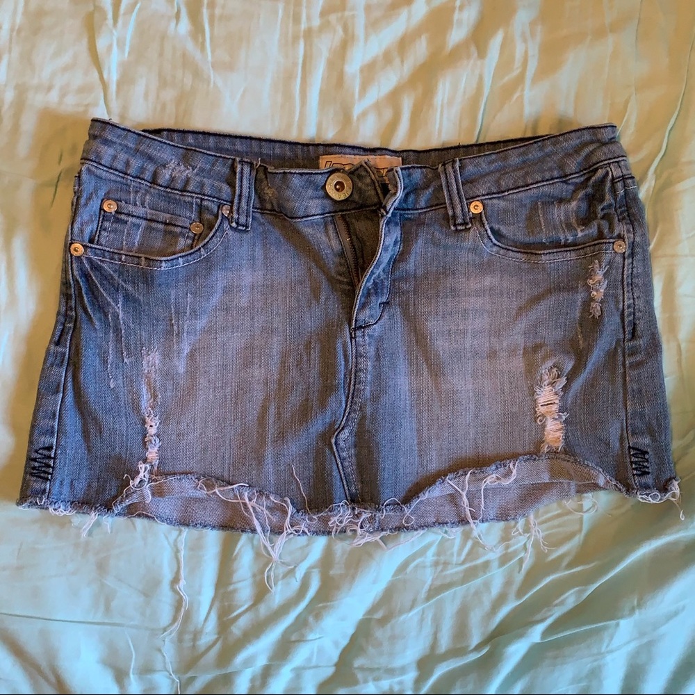 Lazer Jean Skirt